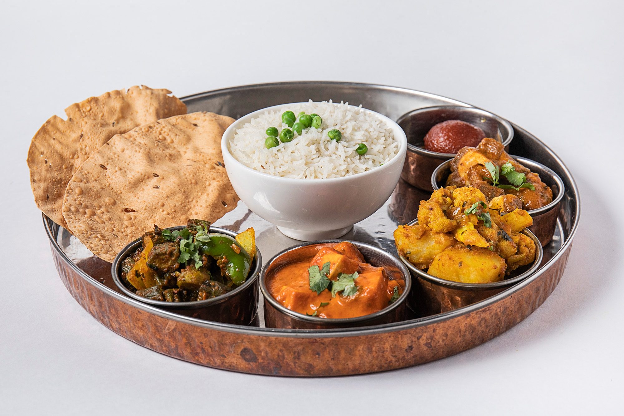 Chicken thali.