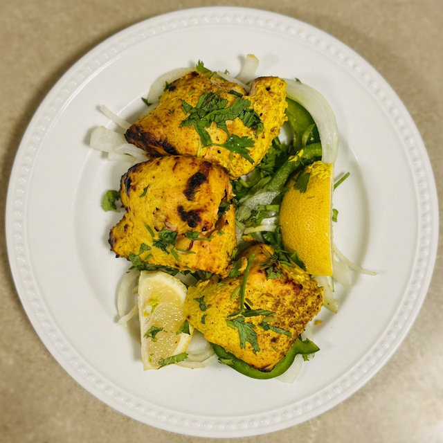 Tandoori Salmon.