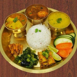 Lamb thali